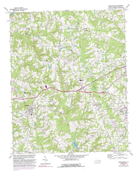 Knightdale Topographic Map Nc Usgs Topo Quad 35078g4
