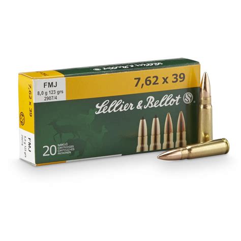 Sellier And Bellot 762x39 Fmj 123 Grain 20 Rounds 185874 7
