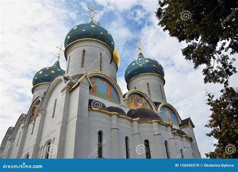 Trinity Sergius Lavra Sergiev Posad Russia Unesco World Herit Stock