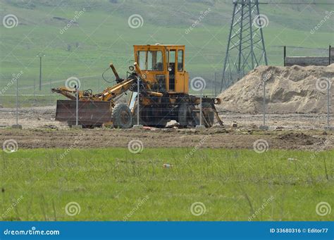 Excavator Parked Stock Photo Image Of Digging Outdoors 33680316