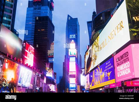 Times Square Neon Lights Hi Res Stock Photography And Images Alamy