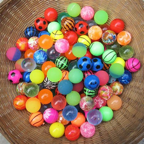 10pcspack Funny Toy Balls Mixed Super Bouncy Ball Outdoor Children