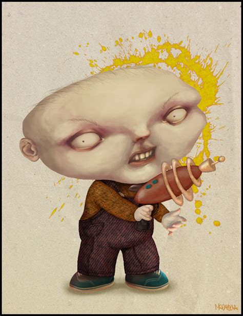 In doing this he discovers that his future image is not what he has anticipated because of a near death experience. The Real Stewie Griffin by maadalena on DeviantArt