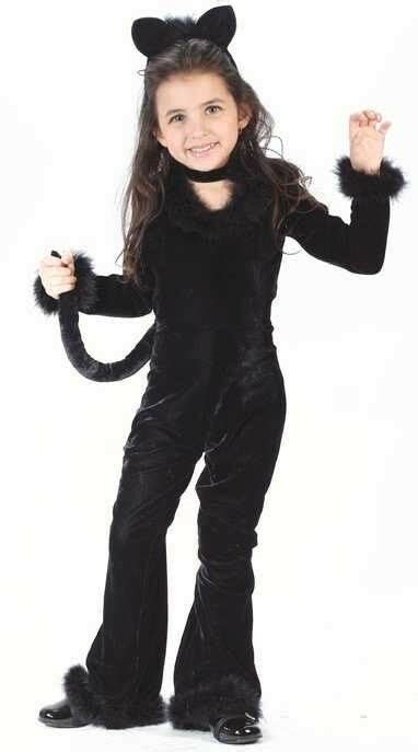 Comfy Toddler Child Playful Black Kitty Cat Costume Dance