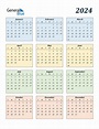 Free Printable Calendar 2024 - Printable Blank World