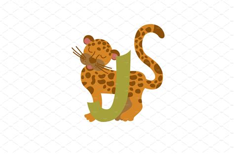 Jaguar Animal Alphabet Symbol Animal Illustrations Creative Market