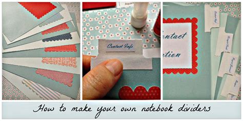 How To Make Your Own Dividers For That Scrapbook Or Binder Project You