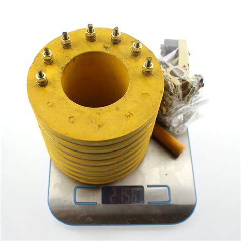 Sr50x100x103 7rings Traditional Carbon Brushes Through Bore Slip Ring With Holder Buy Crane