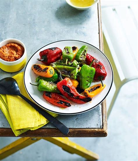Charcoal Roasted Peppers With Lemon Jam And Romesco Recipe Recipe