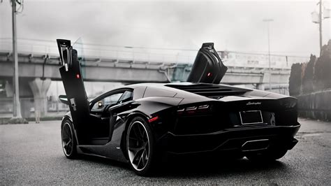2560x1440 Resolution Black Lamborghini Aventador Hd Wallpaper