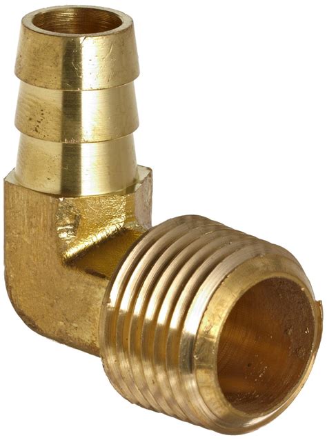 Anderson Metals Brass Hose Fitting 90 Degree Elbow 38 Barb X 12