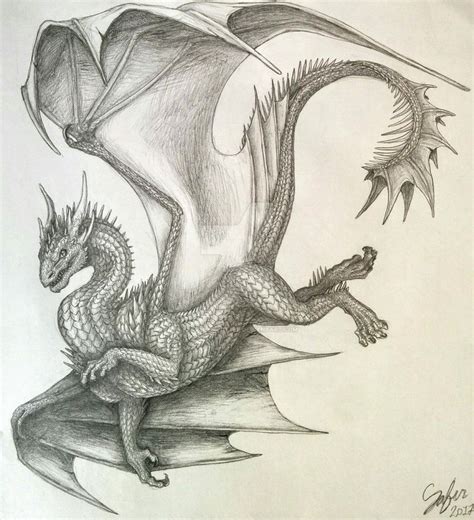 First 2017 Sketch By Bravebabysitter Small Dragon Tattoos Fantasy