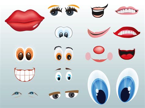Eyes And Mouths Vector Art And Graphics