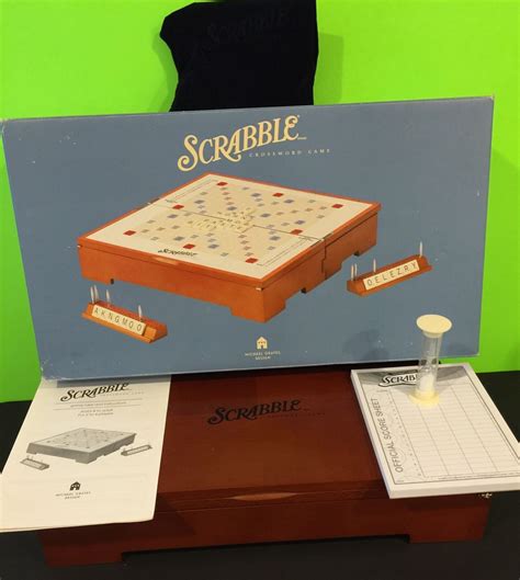 Michael Graves Scrabble Wooden Box Edition Complete With Original Box