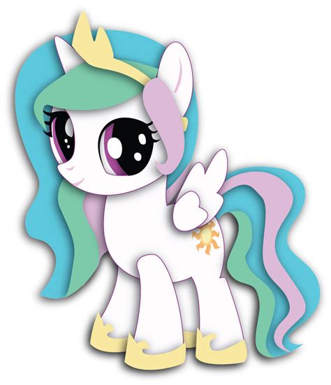 Filly Celestia Shadowbox Mock Up 8x10 By The Paper Pony On Deviantart