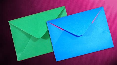 How To Make A Paper Envelope Easy Diy Origami Video Tutorial Youtube