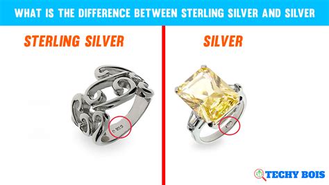 What Is The Difference Between Sterling Silver And Silver Techy Bois