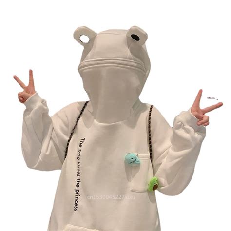 Oversized Frog Sweatshirt Frog Harajuku Sweatshirt Frog Hoodie