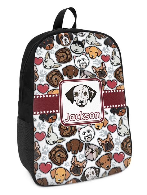 Dog Faces Kids Backpack Personalized Youcustomizeit