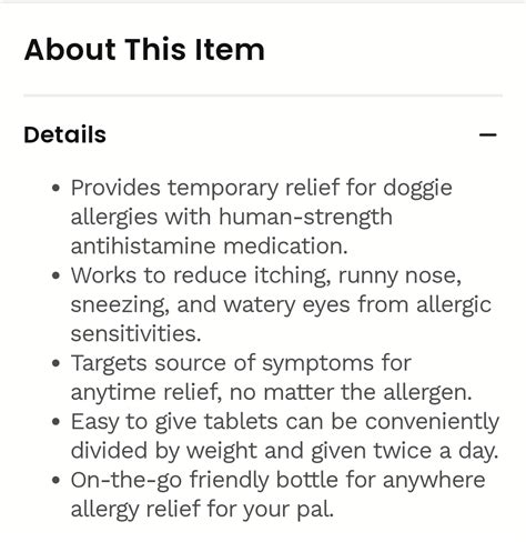 Pro Sense Dog Itch And Allergy Solutions Tablets 1 Bottle 100 Tablets