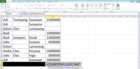 Cara Membuat Rumus Countif Di Excel Dehaliyah Hot Sex Picture