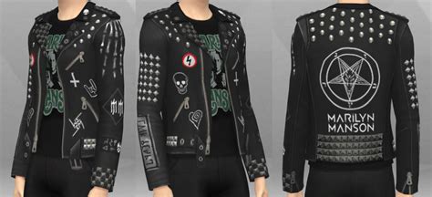 Flamboyant Alien — Marilyn Manson Punk Jacket For Your Tyaae Male