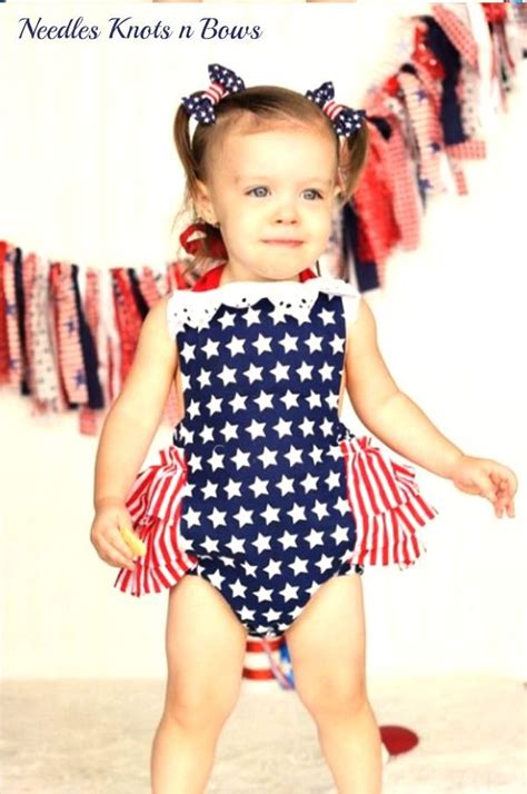 Girlsallamericanredwhiteandbluestarsnstripesjuly4thromperthissupercutegirly