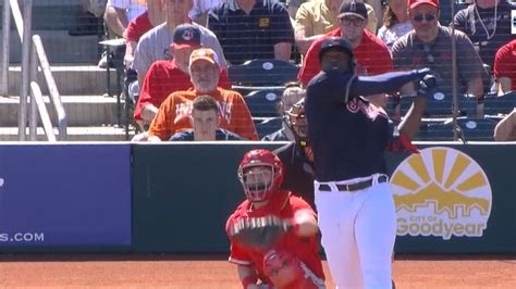 Video Cleveland Indians Franmil Reyes Launches A Home Run To Right