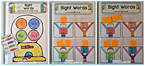 Teaching With Love And Laughter Kindergarten Sight Words Interactive