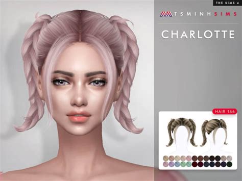 Sims 4 Charlotte Hair 146 By Tsminhsims Best Sims Mods