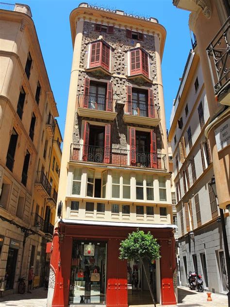 Palma De Mallorca Spanien De Historiska Byggnaderna Och Husen I Det