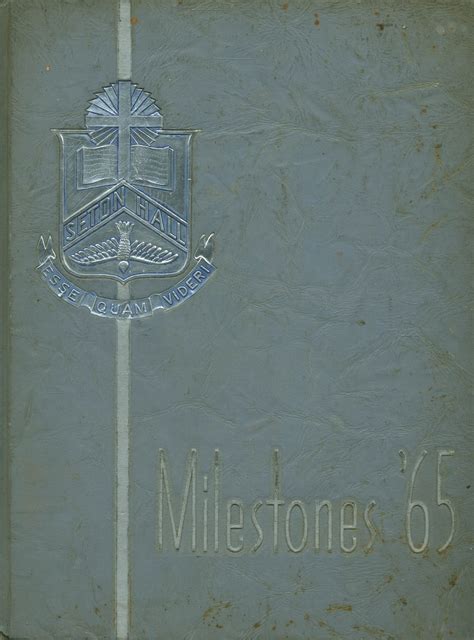 1965 Yearbook From Seton Hall High School From Patchogue New York