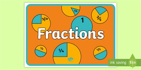 Fractions Display Poster Fractions Display Banner