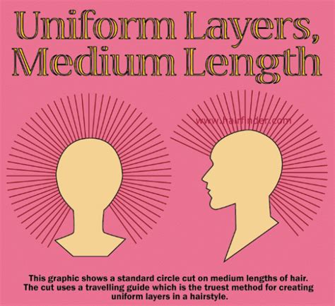 It is used to create increased layers in the interior and at the perimeter of the hair. Haircutting - How to do a Uniform Layered Cut | diagram ...