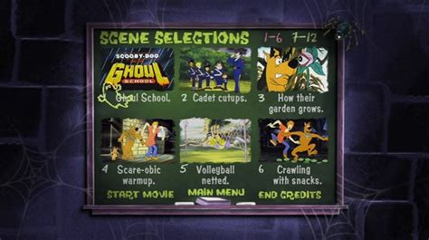 Scooby Doo And The Ghoul School 1988 Dvd Movie Menus