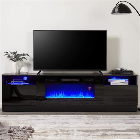 Amazon AMERLIFE Soporte De TV De 80 Pulgadas Con Chimenea