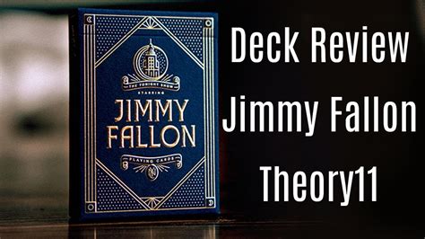 Jimmy fallon playing cards by theory11 is the official deck of the longest running talk show in television history: Deck Review - Jimmy Fallon Playing Cards - By Theory 11 - YouTube