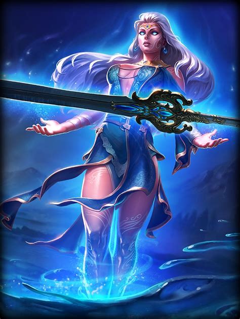 Smite Lady Of The Lake Freya Dark Fantasy Art Fantasy Characters