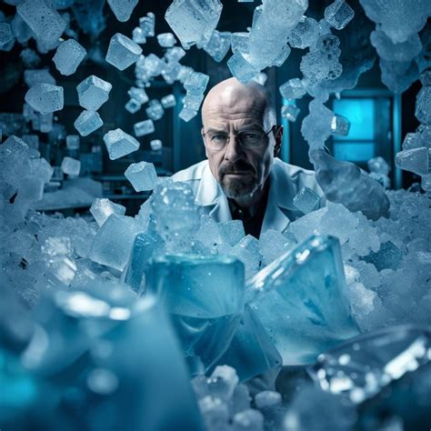 Walter Breaking Bad Blue Crystals Ice Lab Ai Generated Artwork