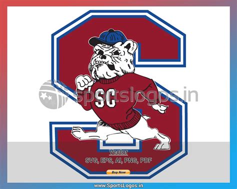 South Carolina State Bulldogs College Sports Vector Svg Logo In 5