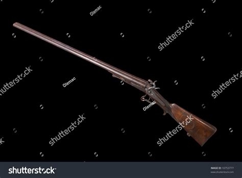 Hunting Doublebarrelled Gun Lefaucheux System Lefaucheux Stock Photo