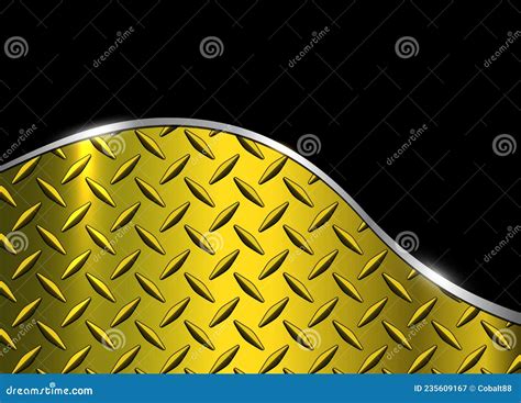Gold Polished Steel Texture Background Golden Metallic With Diamond