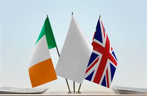 Flags Of Ireland And United Kingdom Of Great Britain Stock Image