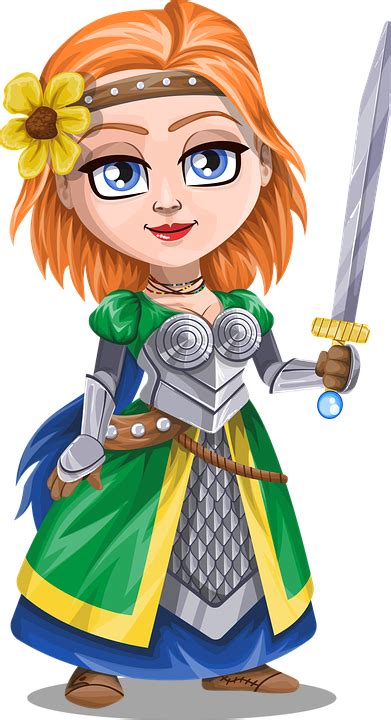 Knight Girl Lady · Free Vector Graphic On Pixabay