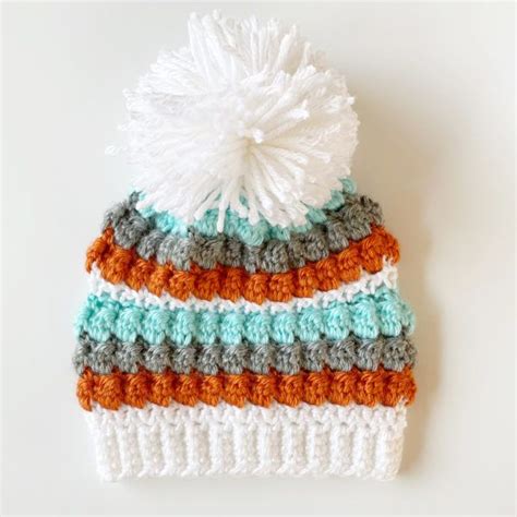 Daisy Farm Crafts Bobble Stitch Crochet Hat Pattern Crochet Hats