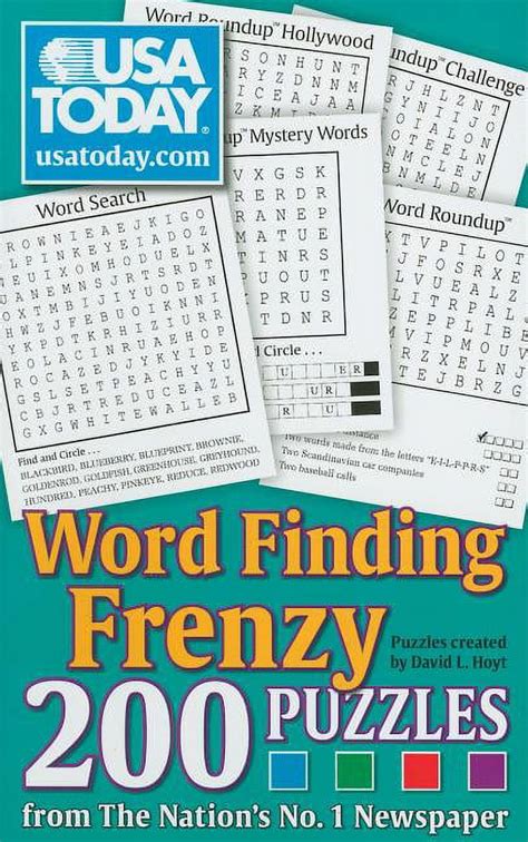 Usa Today Puzzles Usa Today Word Finding Frenzy 200 Puzzles Series