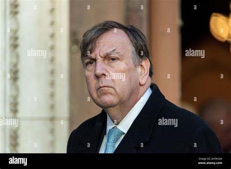 MP John Whittingdale leaving Westminster Cathedral following the
