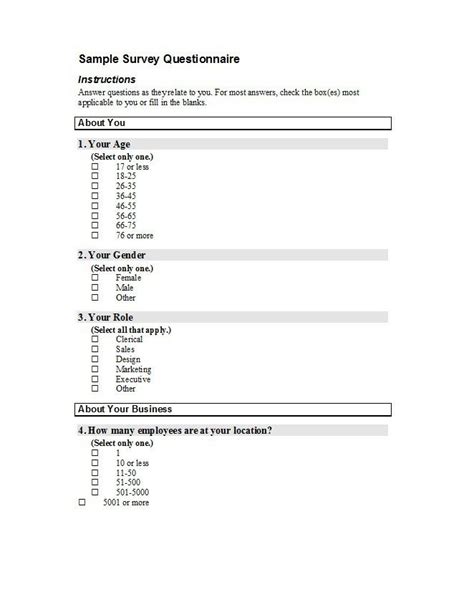 Straight line depreciation with salvage value. 30+ Questionnaire Templates (Word) - Template Lab ...