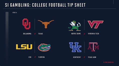 Find top college football betting odds, matchups and picks from vegasinsider, along with more college football information to assist your sports handicapping. College football week 6 betting guide: Odds, picks for ...
