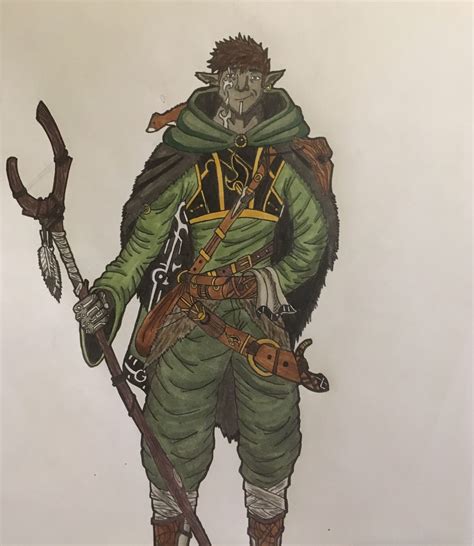 Firbolg Druid Dnd 5e Character Art Fantasy Character Design